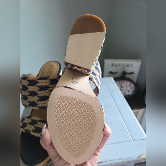 NIB Tory Burch Lola 100-mm sandal- Jute - Picture 8 of 10